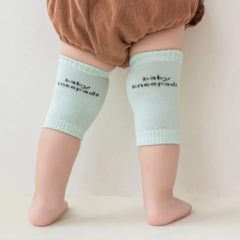 وسادات جورب ناعمة للركبة للأطفال من تيري - نمط صيفي، مثالية للرضع الزحف/المشي، حماية للساق صديقة للبشرة