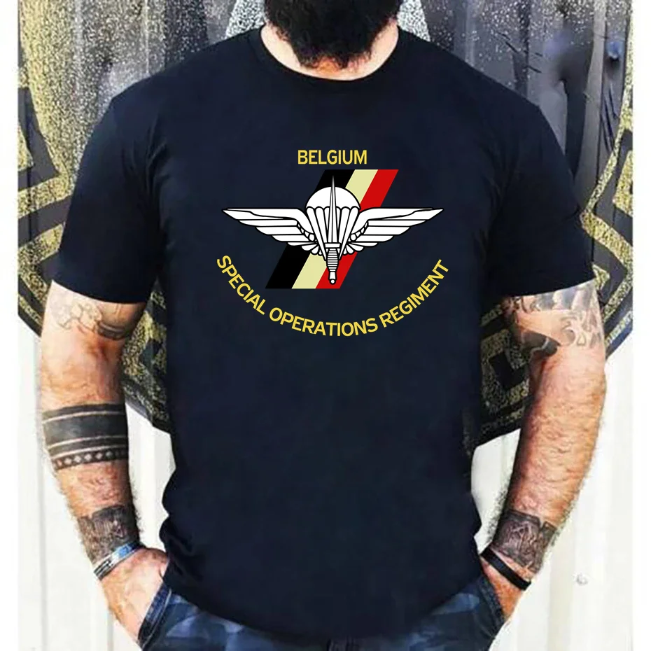 Belgium Special Forces Special Operations Regiment T-Shirt Men Fashion Short Sleeves 100% Cotton T Shirts New Cool Summer Tshirt