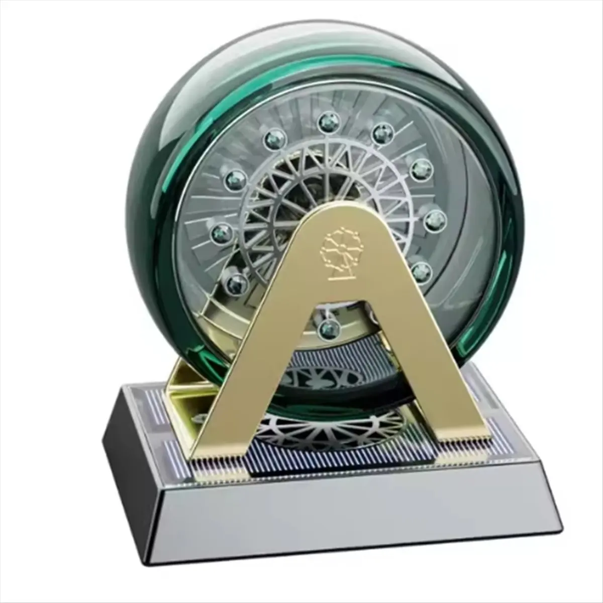 Special Offer-Solar Wheel Roller Gyroscope Relieve Stress Reducing Toys Solar Powered Car Perfume Holder Desk Gadgets