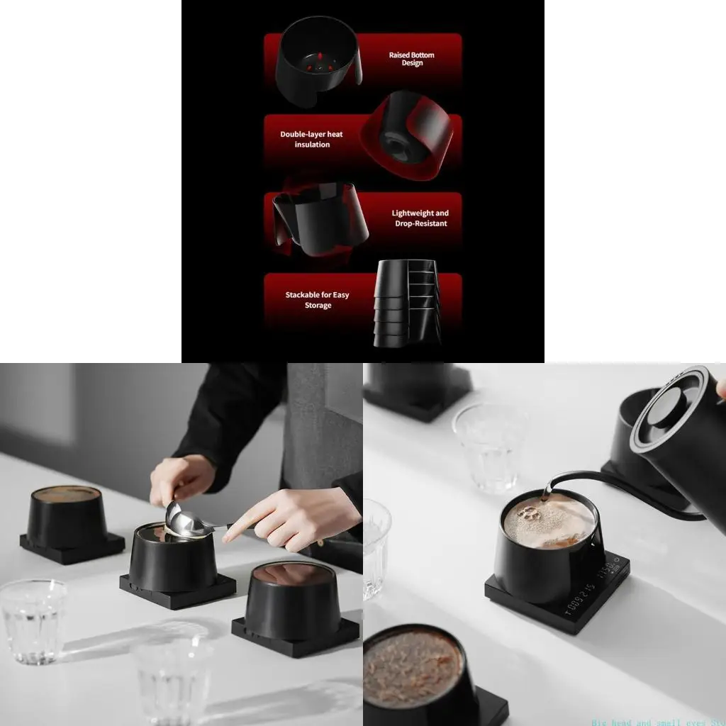581C Open Bowl Coffee Cupping Bowl Single Bowl in Body with Tapered Form and 11 x 6 Size for Coffee Tasting, Flavor Review, and