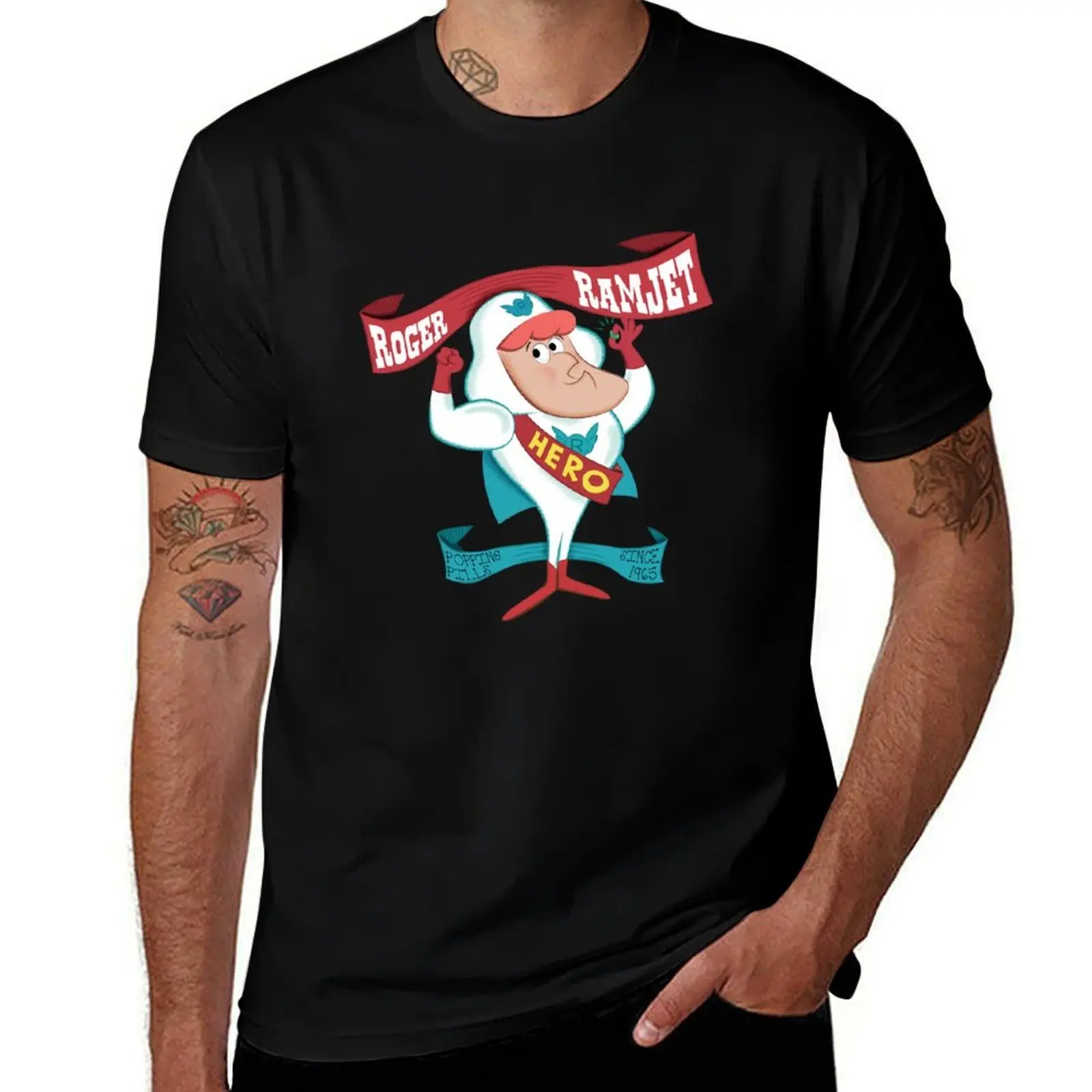 

Roger Ramjet - hero of our nation T-Shirt t shirts cotton 100% man t shirt heavy cotton T-Shirt