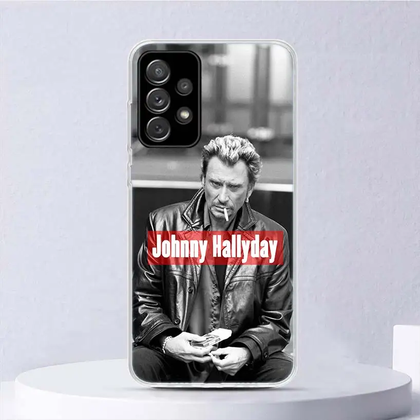 Johnny Hallyday Music Soft Case For Samsung Galaxy A51 A71 A50 A70 A21S Phone Cover A30 A20E A10 A31 A41 A6 A7 A8 A9 Shell Coque