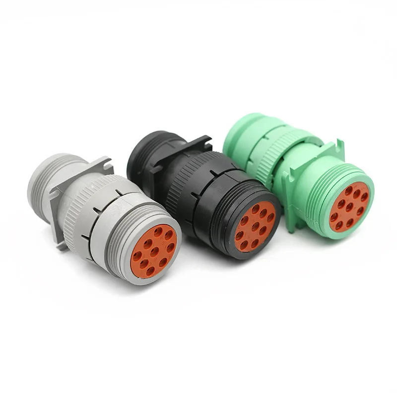 HD 3 6 9 Hole Waterproof Gray Black Green Male Female Connector HD10-9-96P HD16-9-96S HD14-3-96P HD16-3-96S HD10-3-96P 3P 6P 9P