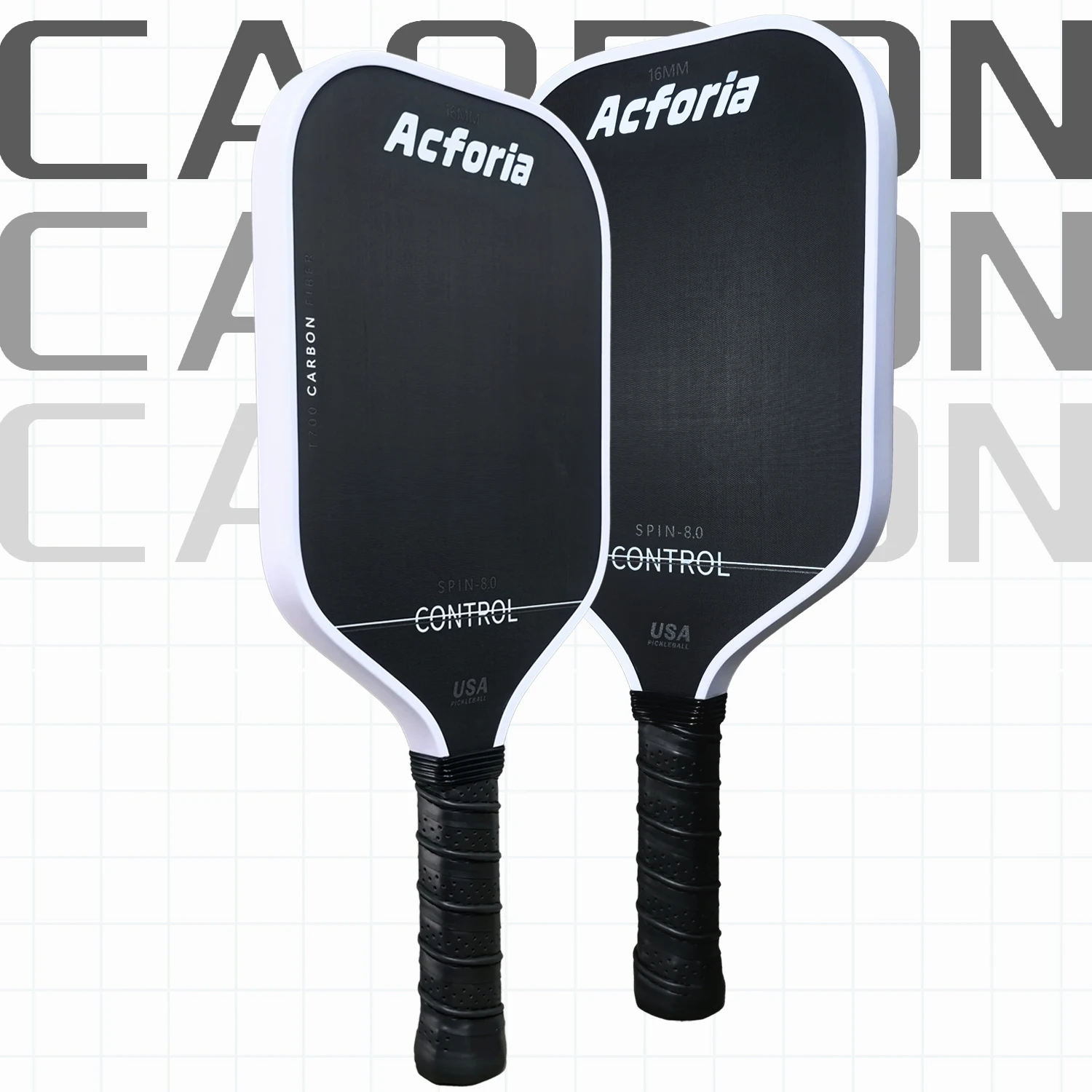 

Three-layer T700 carbon fiber pickleball Textured matte surface layer High friction Fast attack Short adaptation period