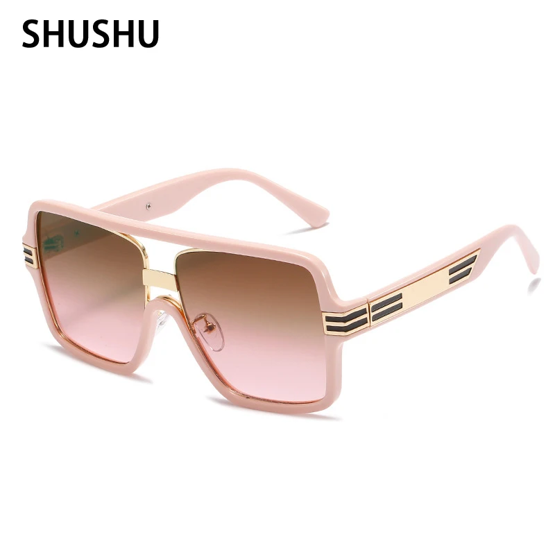 New Fashion Luxury Brand Square Sunglasses Women Vintage Oversize Sun Glasses Female Big Frame Shades Women/Men Gafas De Sol