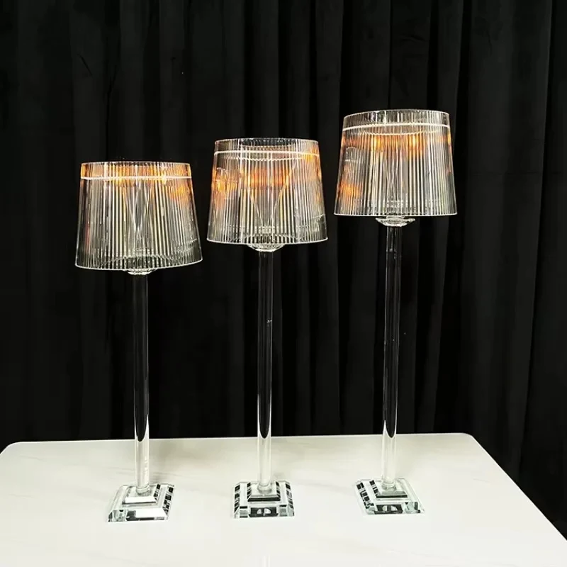 

(Sea shipping)Crystal glass lamp candlestick ornament