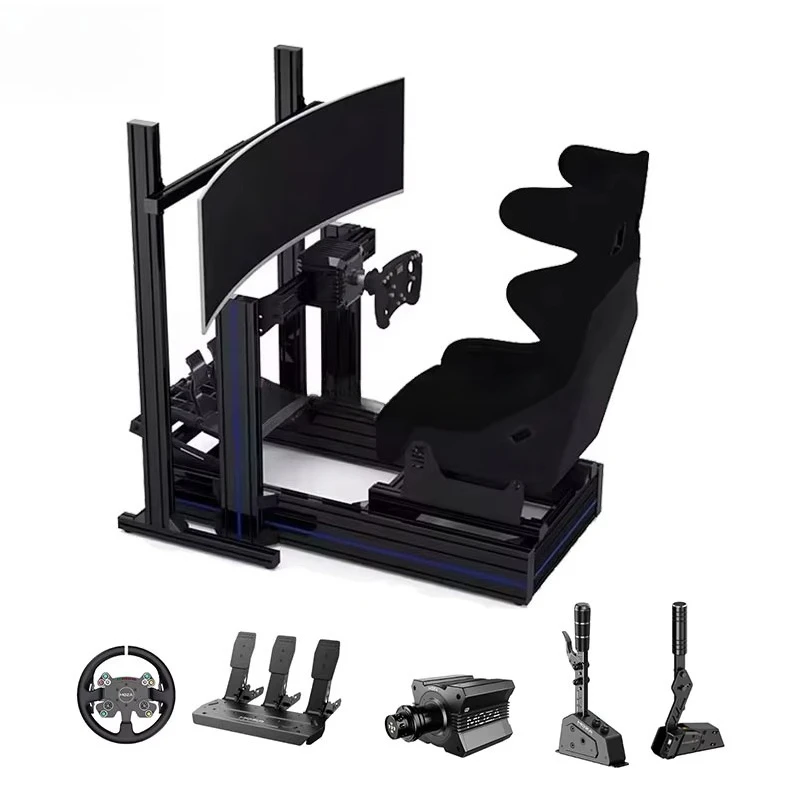 Best Quality 4080 Aluminum Extruded Profile GT1 Car Driving Racing Simulator Chassis Part and TV Stand Sim Racing Rig