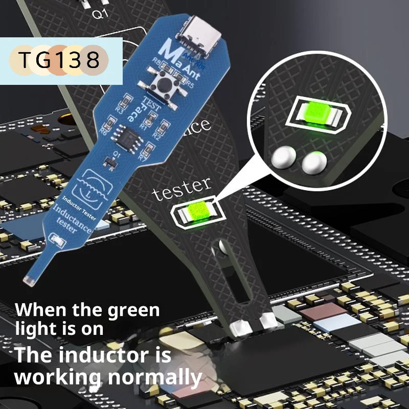 【Inductor Detector Repair Tool Inductance Tester Motherboard Coil Tester Electromagnetic Induction Quick Fault Check For PC】
