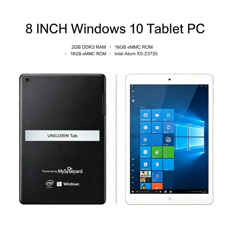 Sales 8 Inch T10 Windows 10 Tablet PC 8GB RAM 128GB ROM U1 CPU Quad Core 800x1280 IPS Screen WIFI Dual Cameras Micro HDMI-Com