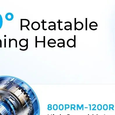 Electric Tooth Polisher Teeth Whitening Cleaner 5 Speed Modes with 6 Brush Heads LED Light Plaque Dental Tartar Remover Recharge