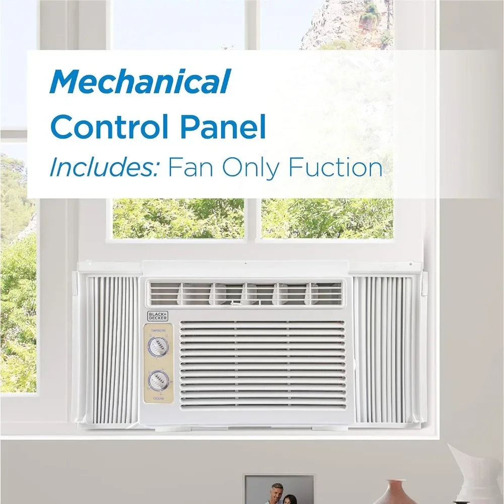 Window Air Conditioner 5000 BTU, Cools Up to 150 Square Feet White