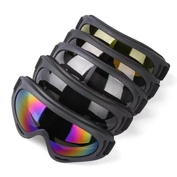 DIZETION 1Pc Winter Windproof Skiing Glasses Goggles Outdoor Sports Eyewear Glasses Ski Dustproof Lens Frame Sunglasses