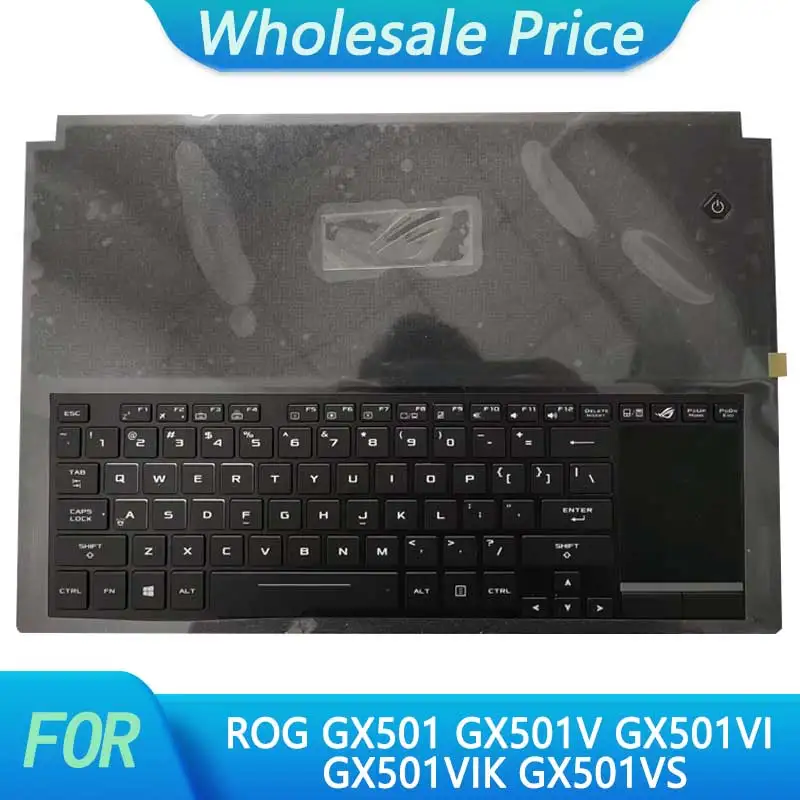 

New For ASUS ROG GX501 GX501V GX501VI GX501VIK GX501VS Notebook Computer Palmrest Keyboard Upper Cover Laptop Accessories C Case