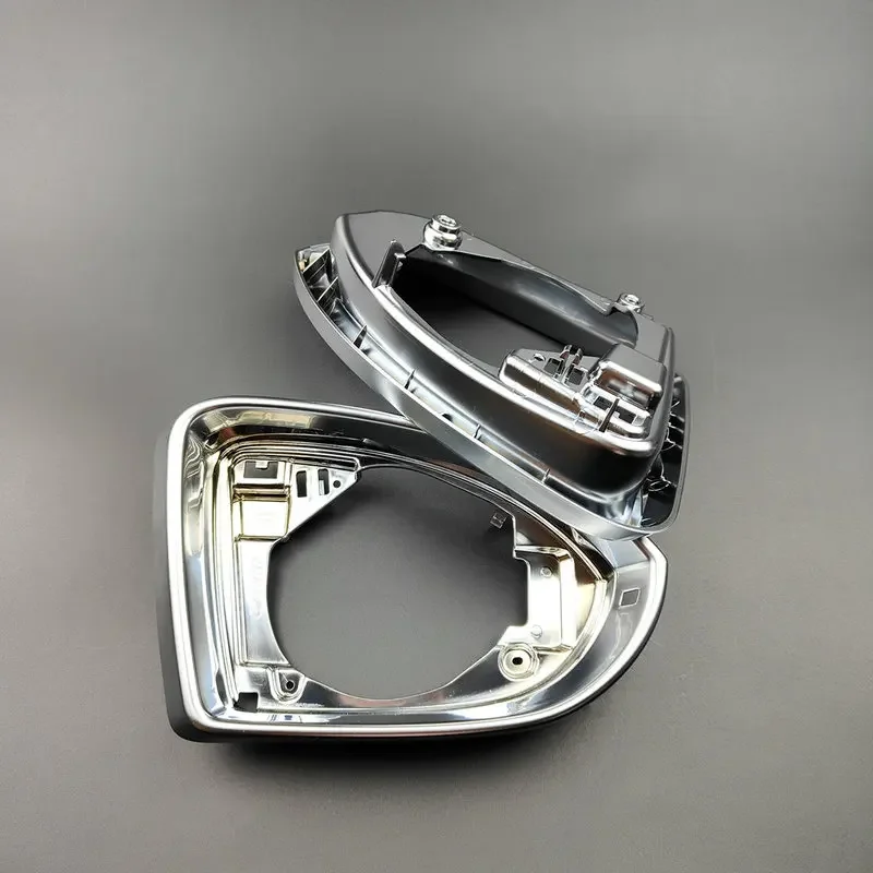 2pc Matte Silver Side Mirror Frame for VW Passat B8 Alltrack Variant Arteon 2015-2019 chrome replace glass holder Housing