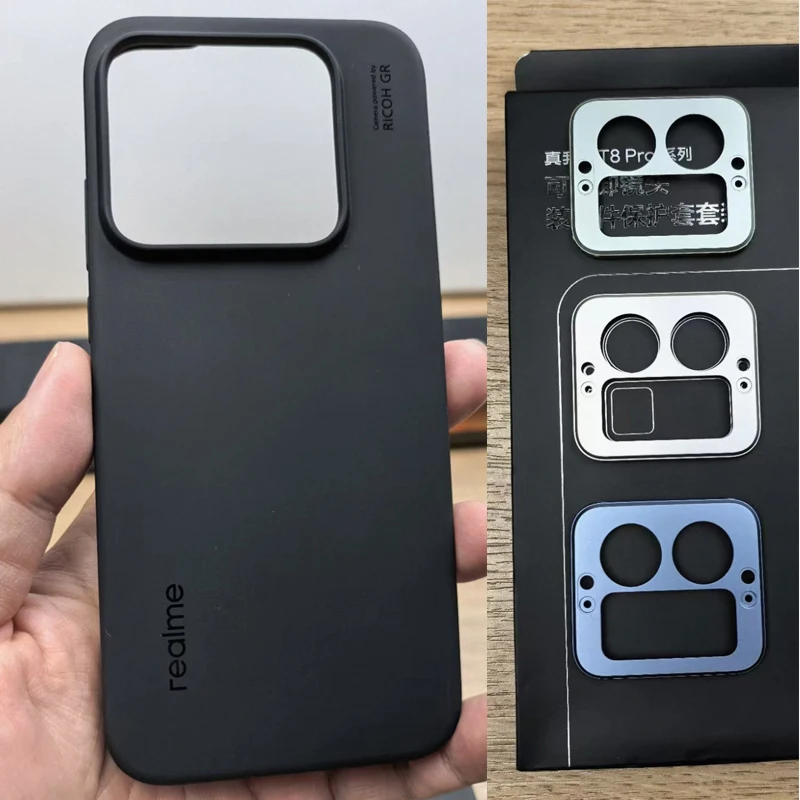 For Realme GT 8 Pro Original Phone Case For OPPO Realme GT8Pro 5G Removable Lens Decorative Piece Shell GT8 Pro Silicone Cover
