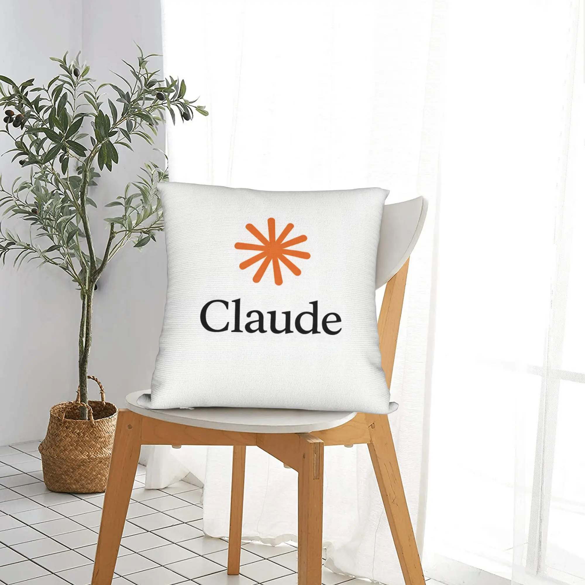 Code This Claude Pillow Cover  Retro Trendy Pillow Case For Sofa Bedroom Home Decor Custom Pillowcases Birthday Present
