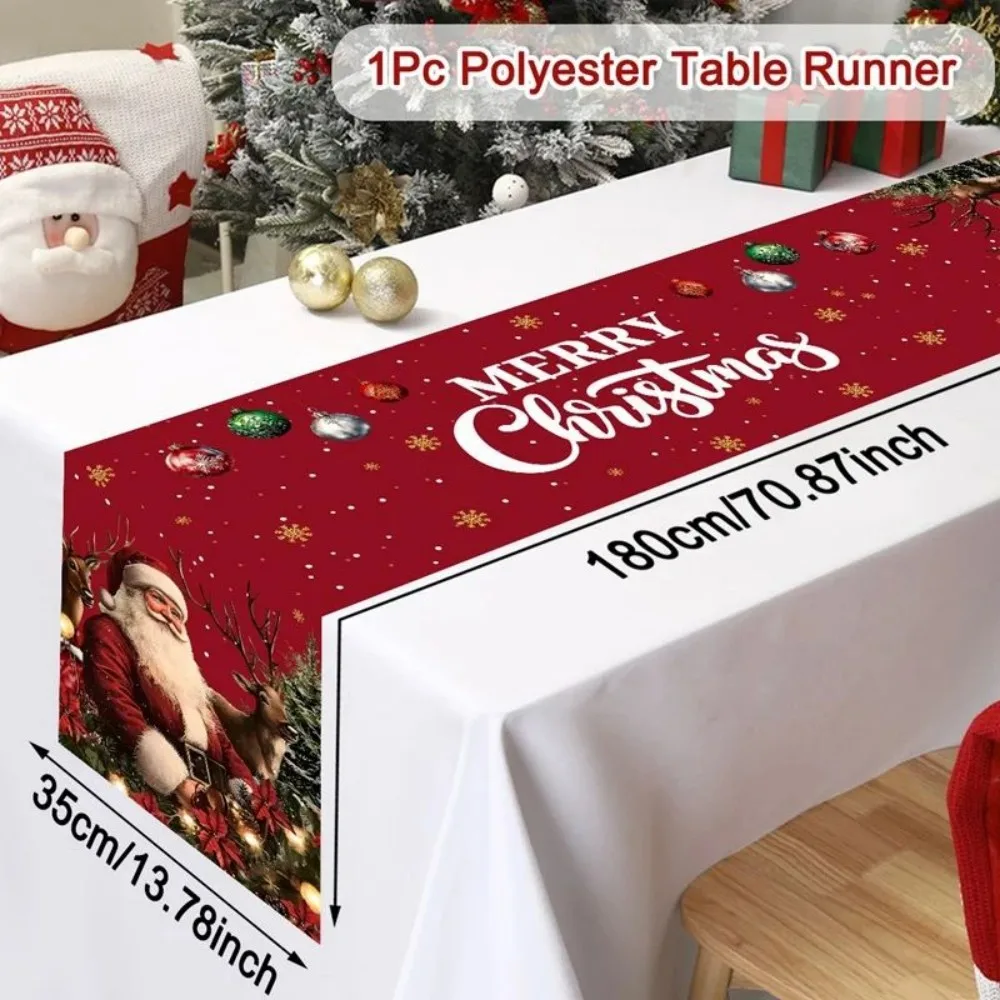 

Рождественская дорожка для стола VIKAMA, Декор обеденного стола, Зимний декор для кухни 2026, Рождественские подарки, Украшения для семейной вечеринки