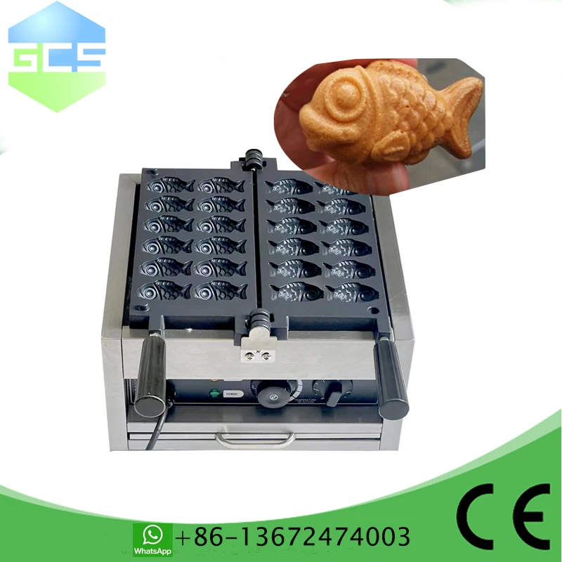 Electric Or Gas Type 12 Mini Fish Cake 110v 220v Taiyaki Maker Machine Goldfish Waffle maker