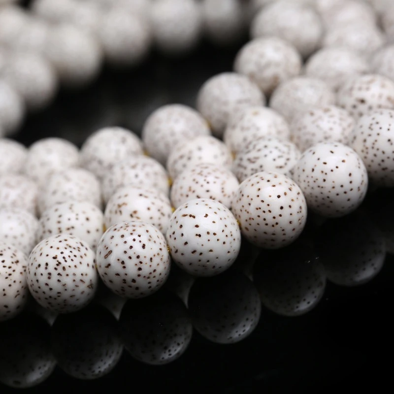 Hainan-Moon 108 High-Density Seed Buddha Beads Unisex White Jade Bodhi Bracelet