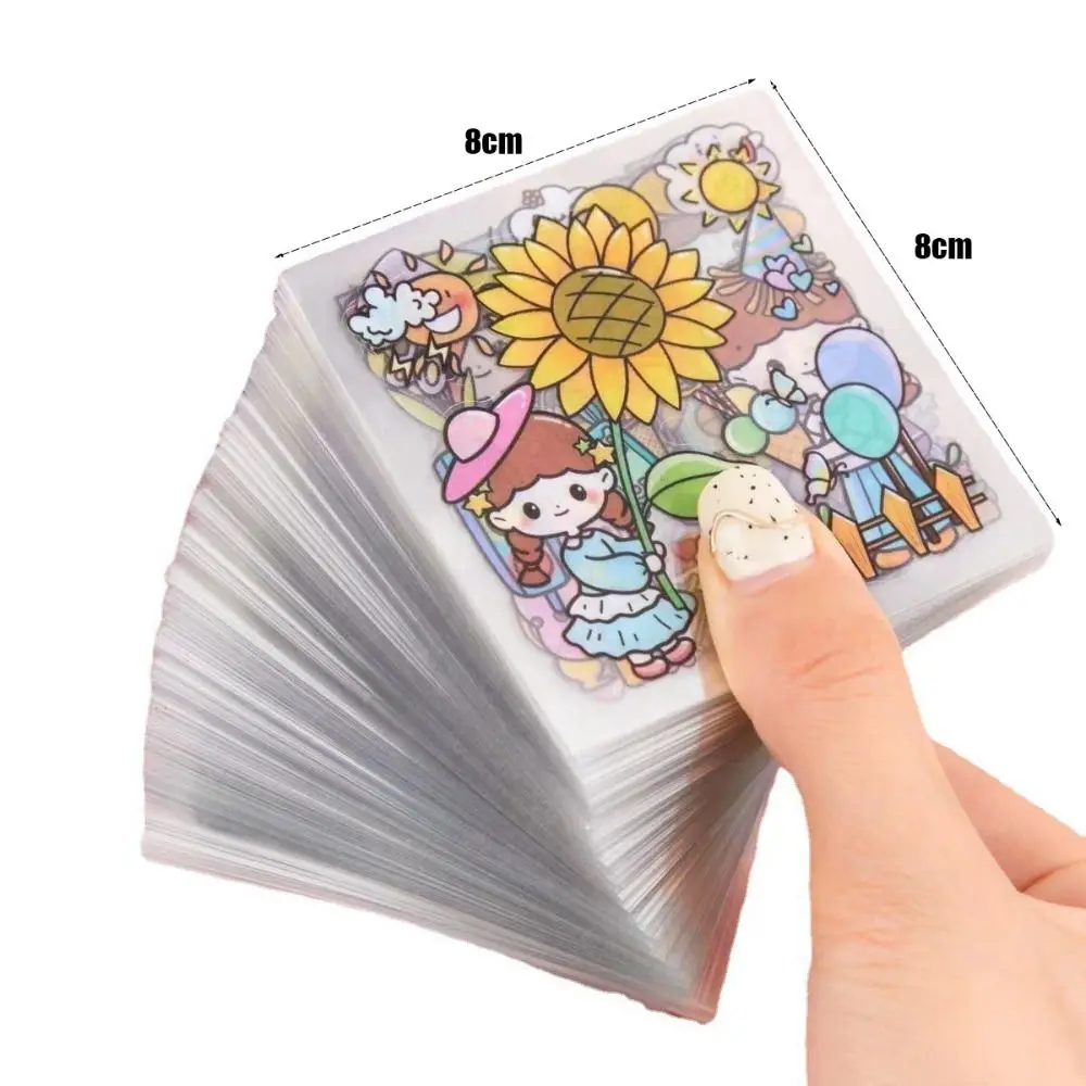 10/20/50Pcs Cute Cartoon Patterns Water Cup Stickers Waterproof DIY Notebook Decoration Scrapbook Decor Transparent