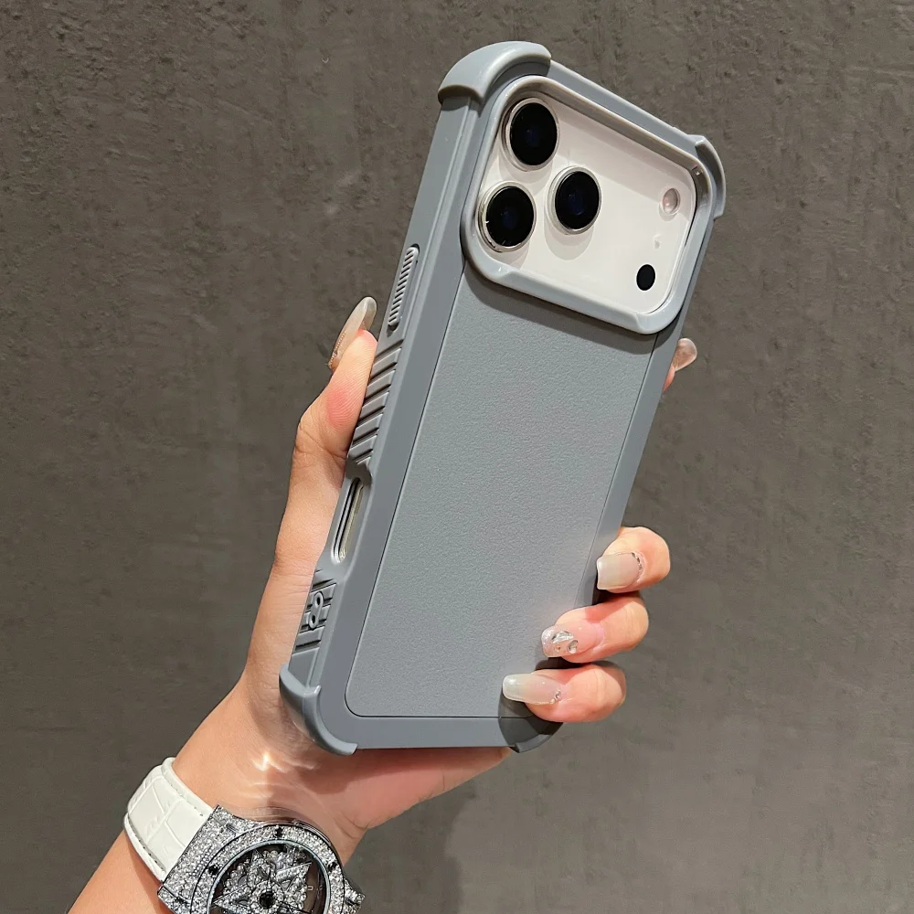 เคสกันกระแทกแบบแข็งสำหรับ iPhone 17 Air 16 15 14 Plus 13 12 11 Pro Max 16Pro 17Pro 17ProMax ป้องกันแรงกระแทกสไตล์ทหาร ดีไซน์เท่ห์