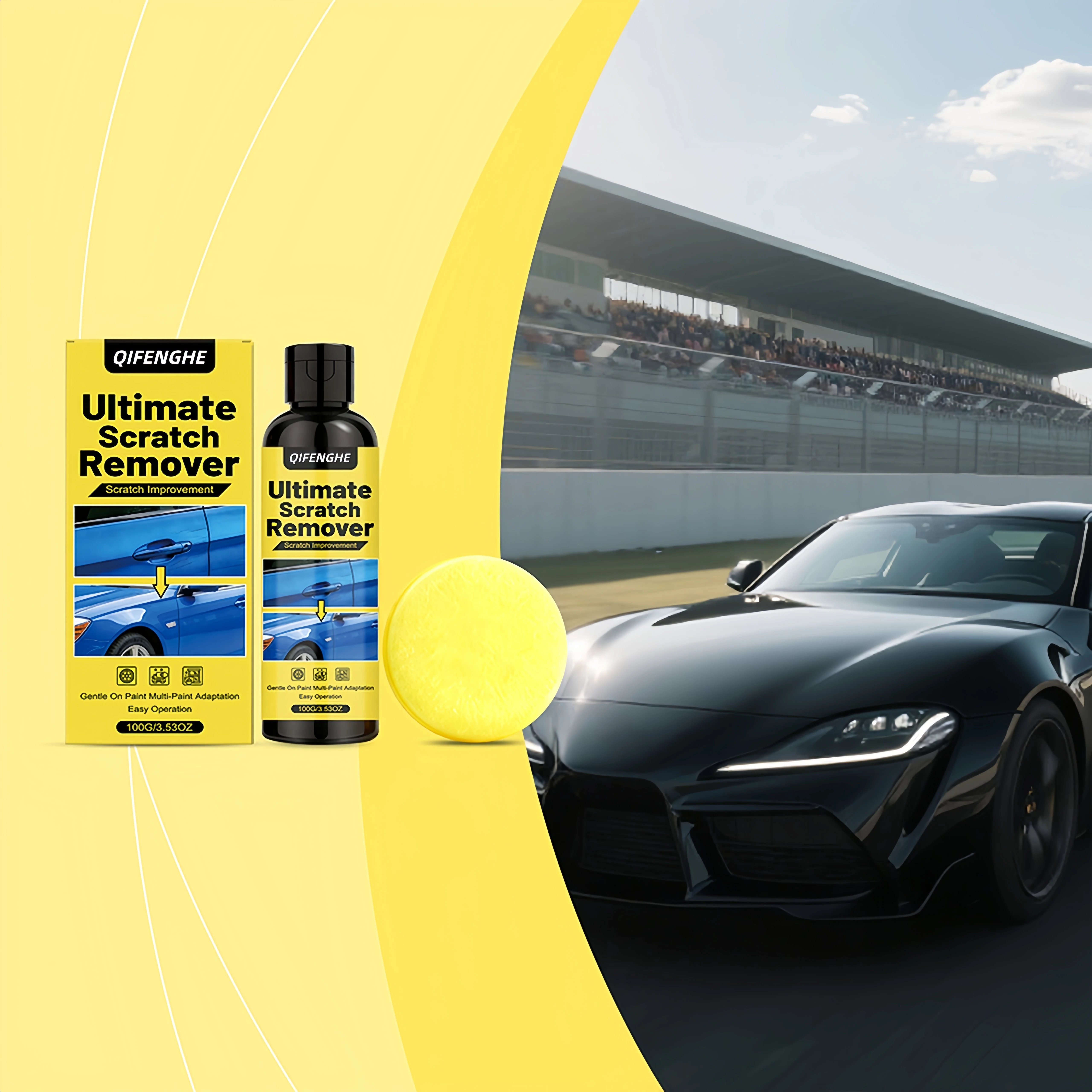 Car Paint Scratch Remover Liquid Repair Minor Surface Marks Gentle Formula Safe For All Automotive Paint Finishes