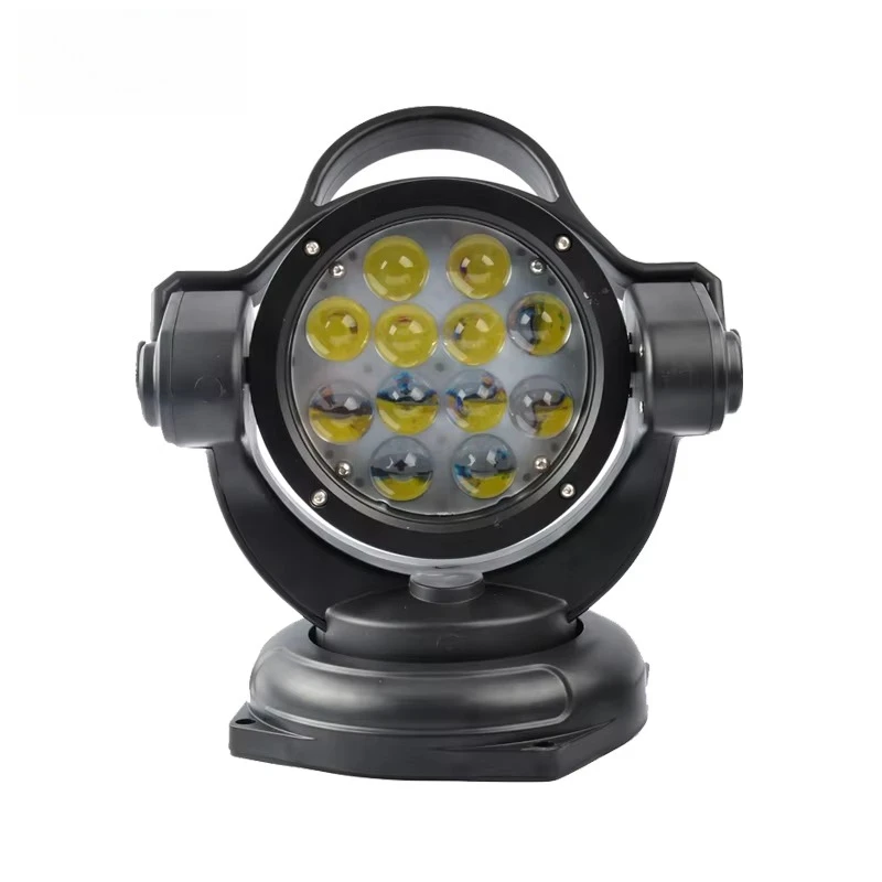 

High Power Led Searchlight 12v Remote Marine Portable 60W Led Search Light Magnet Base 360 Degree