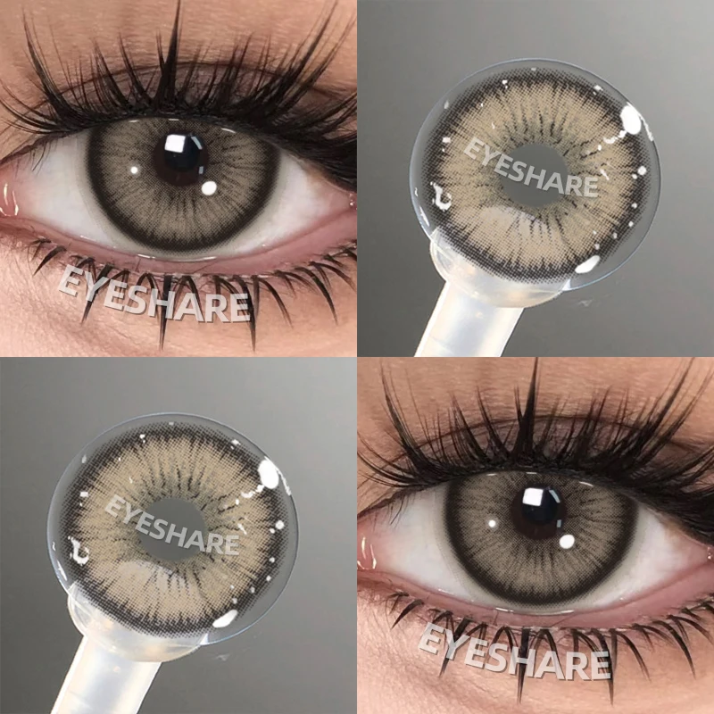 EYESHARE Beliebte farbige Kontaktlinse für Augen, schwarze Linse, Augenmode, braune Schönheit, farbige Schüler, graues Kontakt-blaues Augen-Make-up