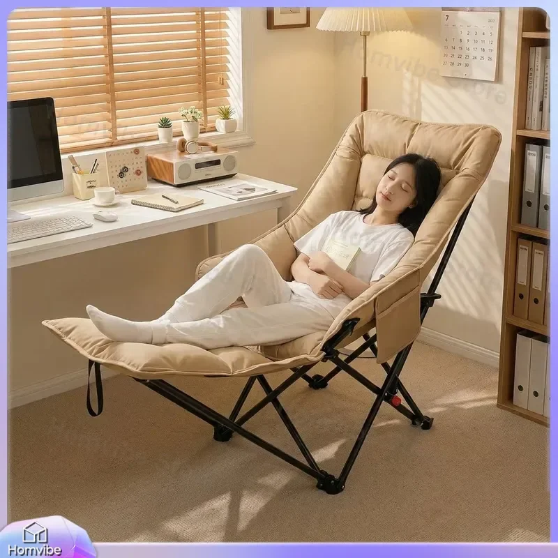 for Nap Folding Lounge Chair Sit and Lie Down Office Lunch Break Bed Single Portable Retractable Bed for Household Small
