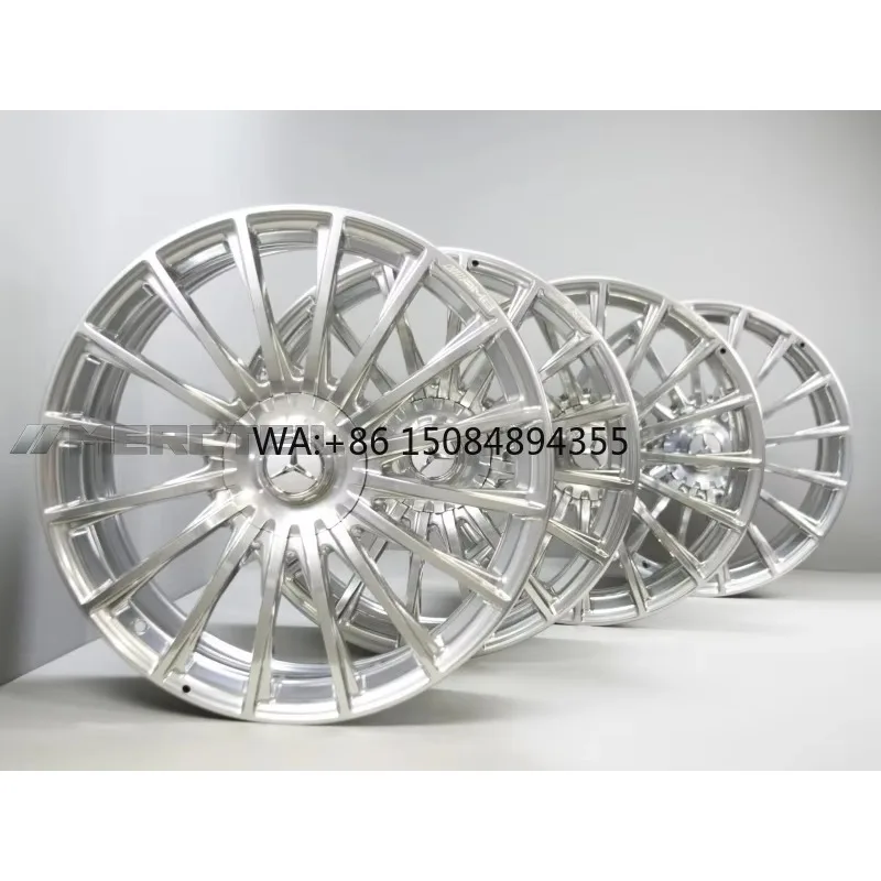18-22 Inch Multi-Spoke Forged Aluminium Alloy Wheels Chrome Finish Performance Rims for Luxury Vehicles