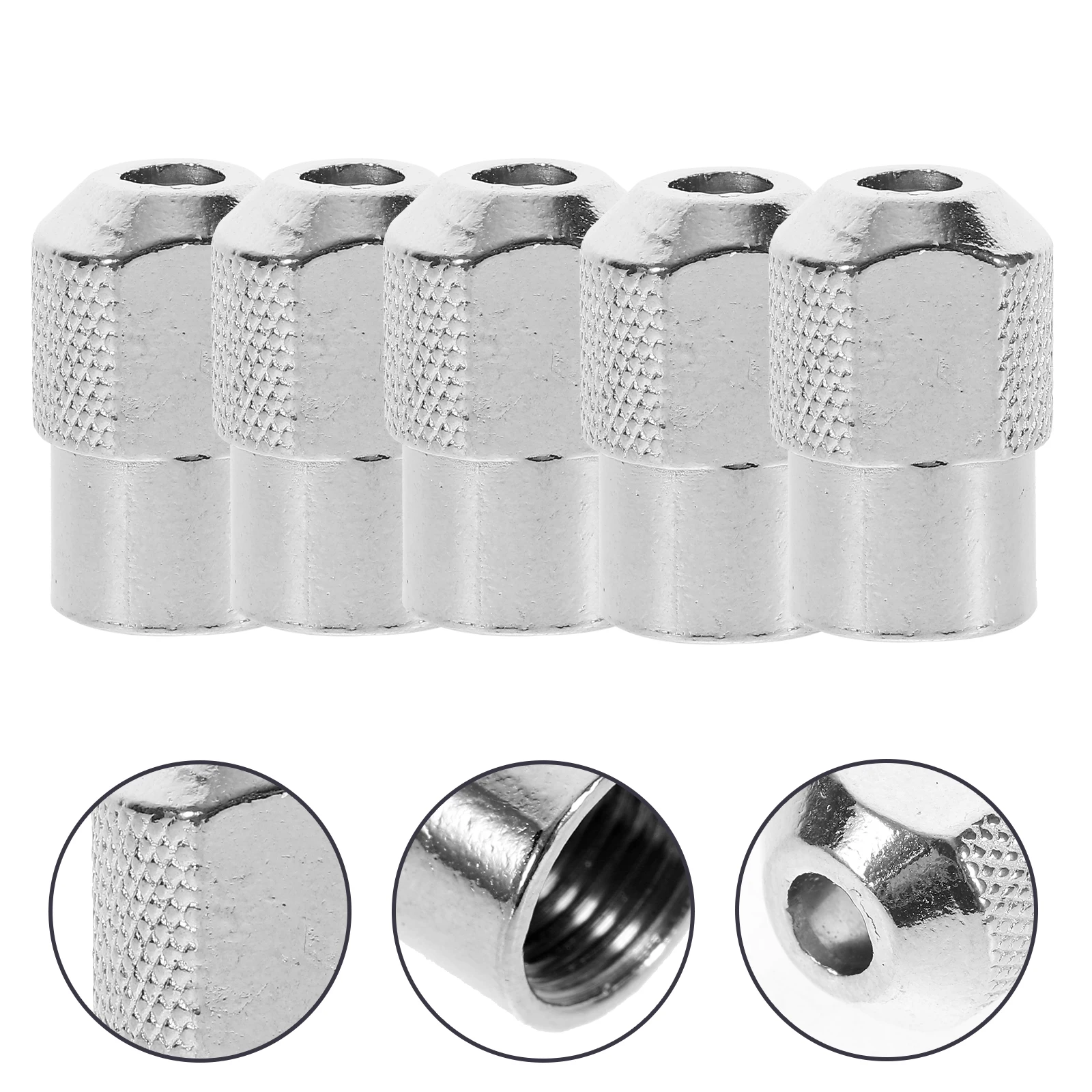 

5pcs Silver M8x0.75 Electric Grinder Wrench Nuts Durable Zinc Alloy Fastening Tight Nuts Accessories Machine Part