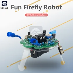 Saldatura elettronica simulato Firefly lampeggiante Robot Kit fai da te LED luce di respirazione sensore fotosensibile parte Robot Mobile