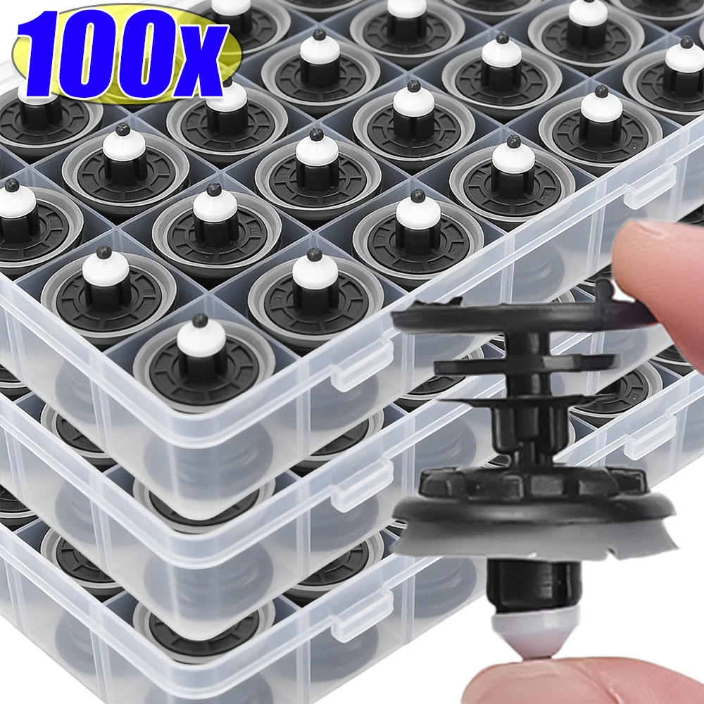 10~100pcs High Quality Car Door Panel Buckle Car Interior Door Panel Push Card Clip Fastener for Volkswagen Audi Series Car Tool