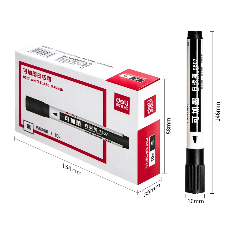 델리 10개 화이트보드 마커 - 칠판, 유리, 창문 및 표지판용 습식 지우기 분필 펜, 생생한 색상