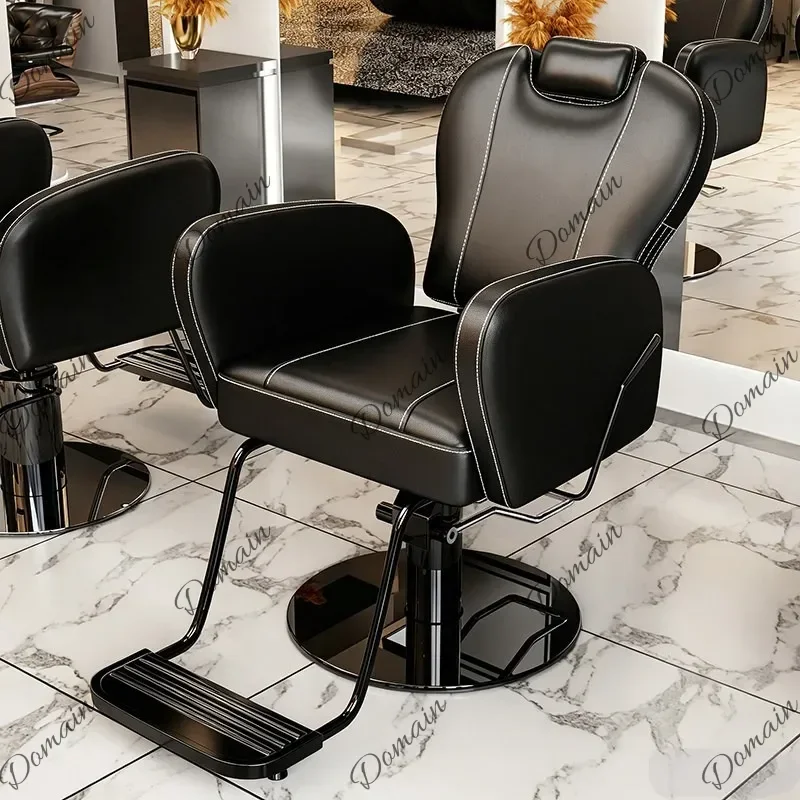 QAZ Luxury Swivel Barber Chair Working Luxury Styling Shampoo Bed Makeup Barber Chair Facial Waiting Sofy Do Salonu Salon Furnit