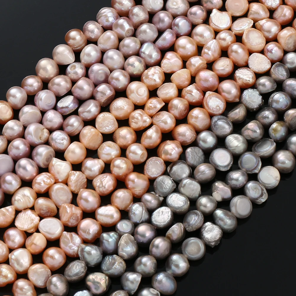 Natural Freshwater Pearl Beads Two-Sided Light High Quality Loose Beads for Jewelry Making DIY Necklace Bracelet Earring 13”