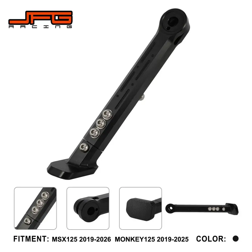 

Для Honda MSX125 2019-2026 MONKEY125 2019-2025 Регулируемая по высоте подставка для мотоцикла, боковая поддержка, парковочные детали JFG