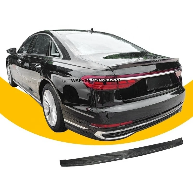 

RS8 Rear Spoiler for A8 to Auto Spare Part Dry Carbon Fiber 2017 2018 2019 2020 2021 2022 Rear Exterior Accessories