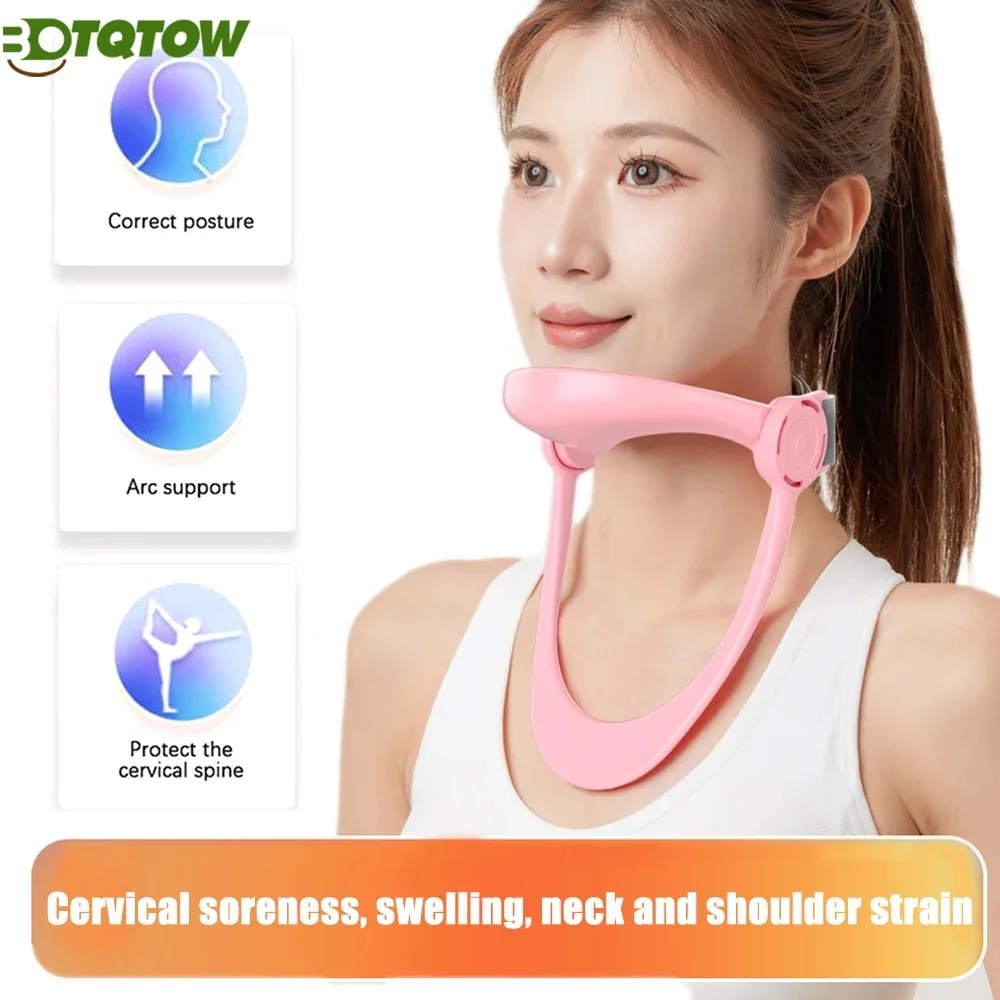 1PCS Adjustable Neck Brace - Cervical Collar with Neck Stretcher | Neck Orthotics for Forward Head Posture Correction & Cervical