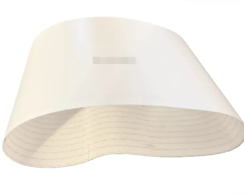 Perimeter: 643x300x1mm White PU Conveyor Food Grade Antibacterial Conveyor Belt