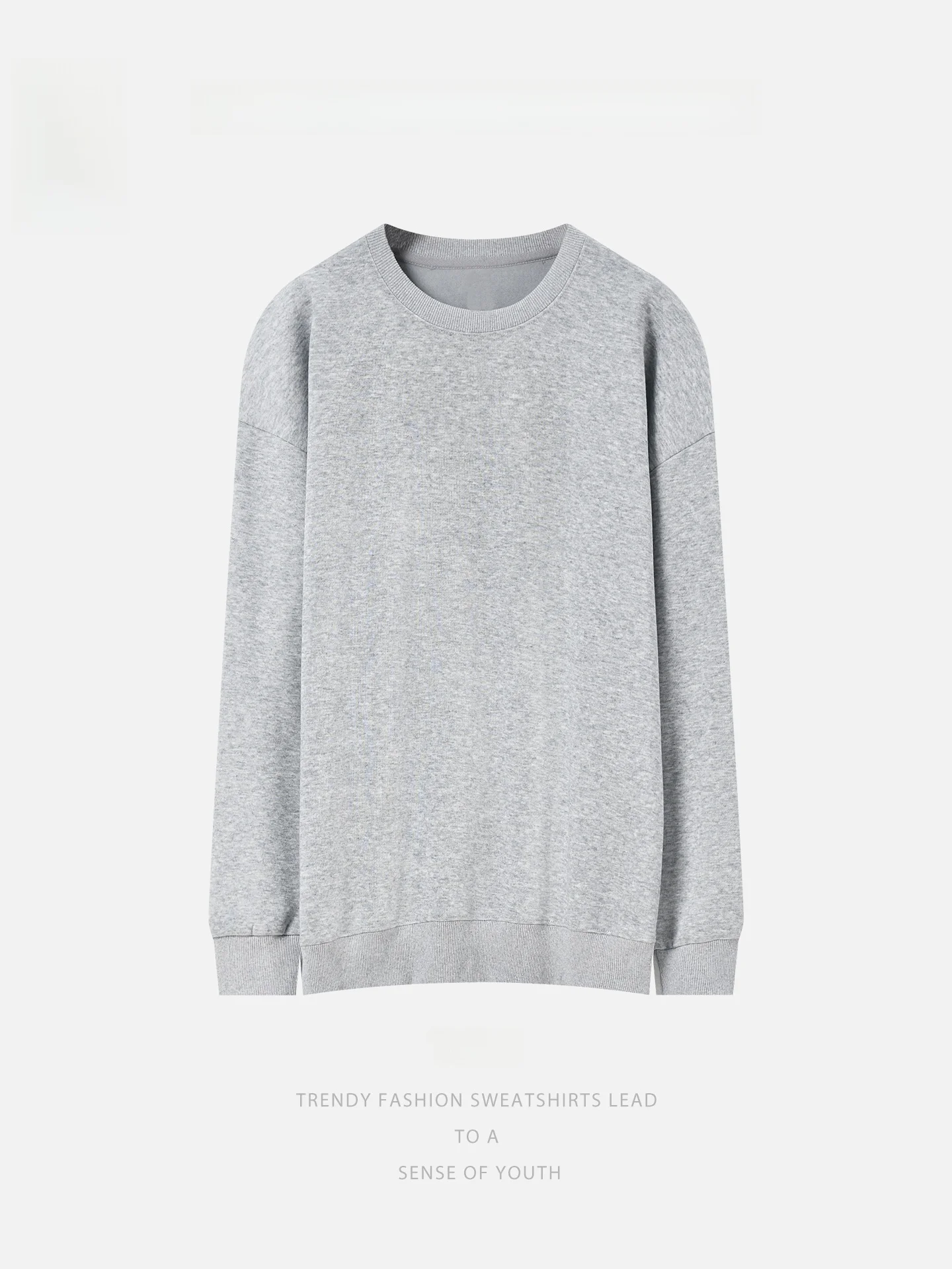 

Мужской зимний базовый свитшот с круглым вырезом и флисовой подкладкой, свободный крой, для пар, повседневный, удобный, из смесового хлопка