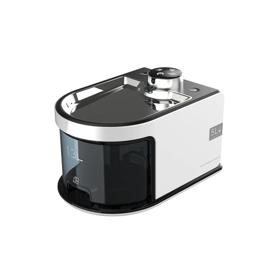 

5L Automatic Pet Water Dispenser Smart Cat Fountain with Recycle System, Rechargeable Power Supply, High Safety