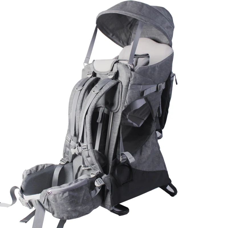 Outdoor backpack, back strap, sitting basket, mountaineering