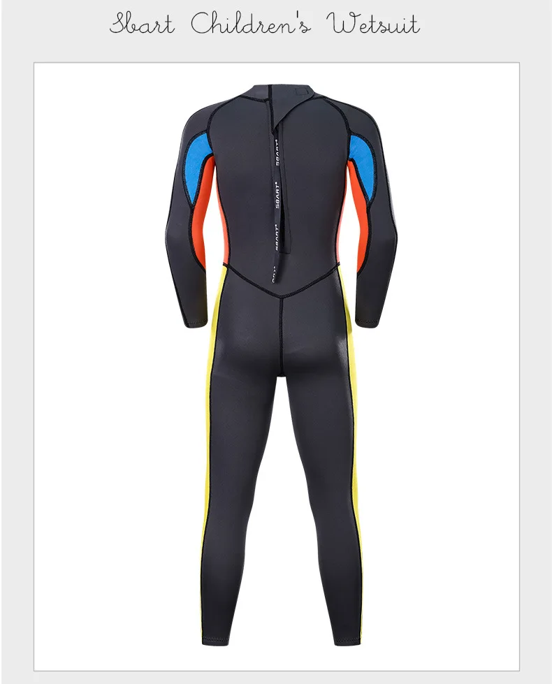 SBART Children's Swimming Suit Warm Long Sleeve One Piece Swimming Suit Boys and Girls' Diving Suit Diving Suit