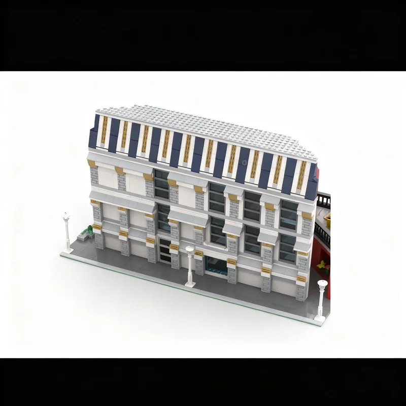 3027pcs MOC Big Modular House Multiple Shops & Apartments Modular Buildings Model Building Blocks Christmas Gift Toys Brick