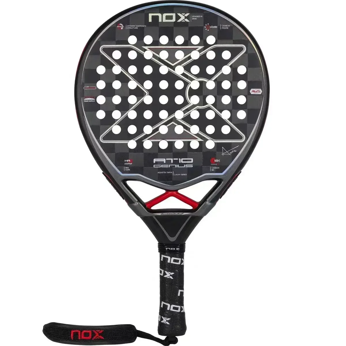 Padel Paddle 18K NOXTennis Paddle Soft Face in fibra di carbonio Soft EVA Face Sport all'aria aperta Paddle