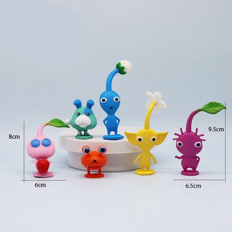 6/12 sztuk/zestaw gra Anime PIKMIN rysunek kapitan Olimar PIKMIN figurka kolekcja pcv Model lalki na prezenty urodzinowe dla dzieci