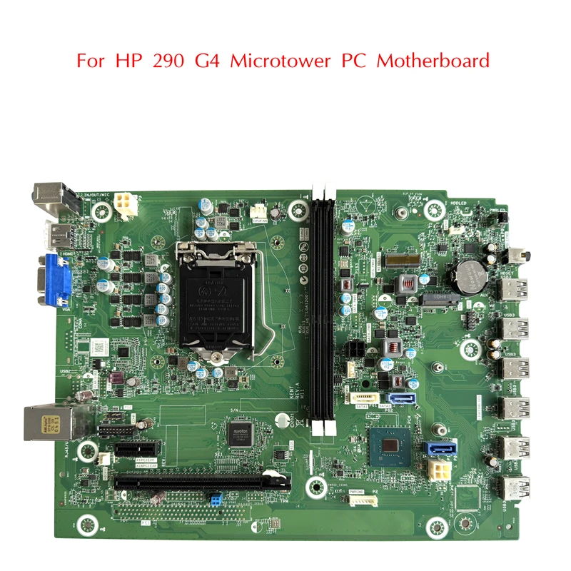 M88062-601 تستخدم ل HP 290 G4 Microtower PC اللوحة الأم M88062-001 L75370-006 LGA1200 10th DDR4 فتحة الذاكرة 100% تم اختبارها