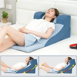 Gastroesophageal Anti Reflux Slope Cushion Postoperative Bed Care Triangle Pillow Reclining Backrest Cushion Height Adjustment