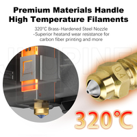 Nozzle For Elegoo centauri carbon Ceramic Hotend Nozzle 0.2 0.4 0.6 0.8 For centauri carbon 3d printer Upgrade Parts